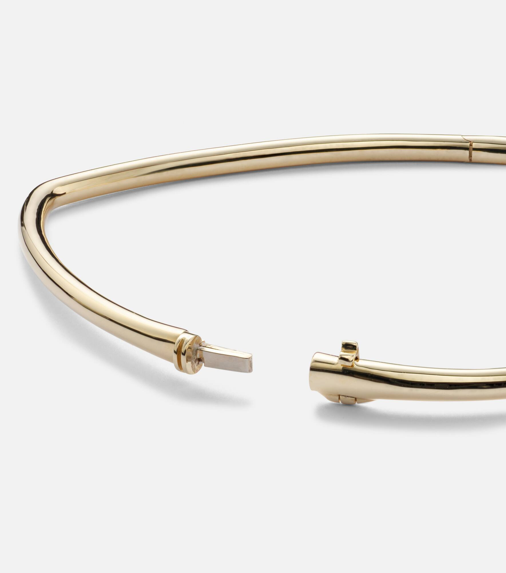 Jonc Cœur 9kt gold bangle - 5