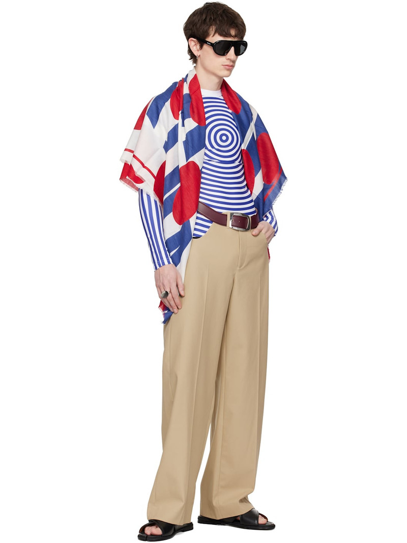 Jean Paul Gaultier Multicolor 'The Junior Polka-Dot' Sarong Scarf outlook