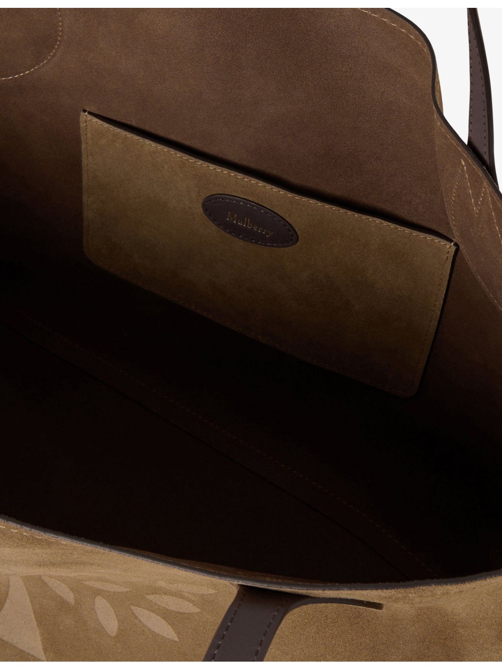 Small Tree Suede Tote Bag - 4
