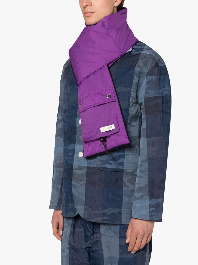 PURPLE & NAVY FLEECE SCARF 4