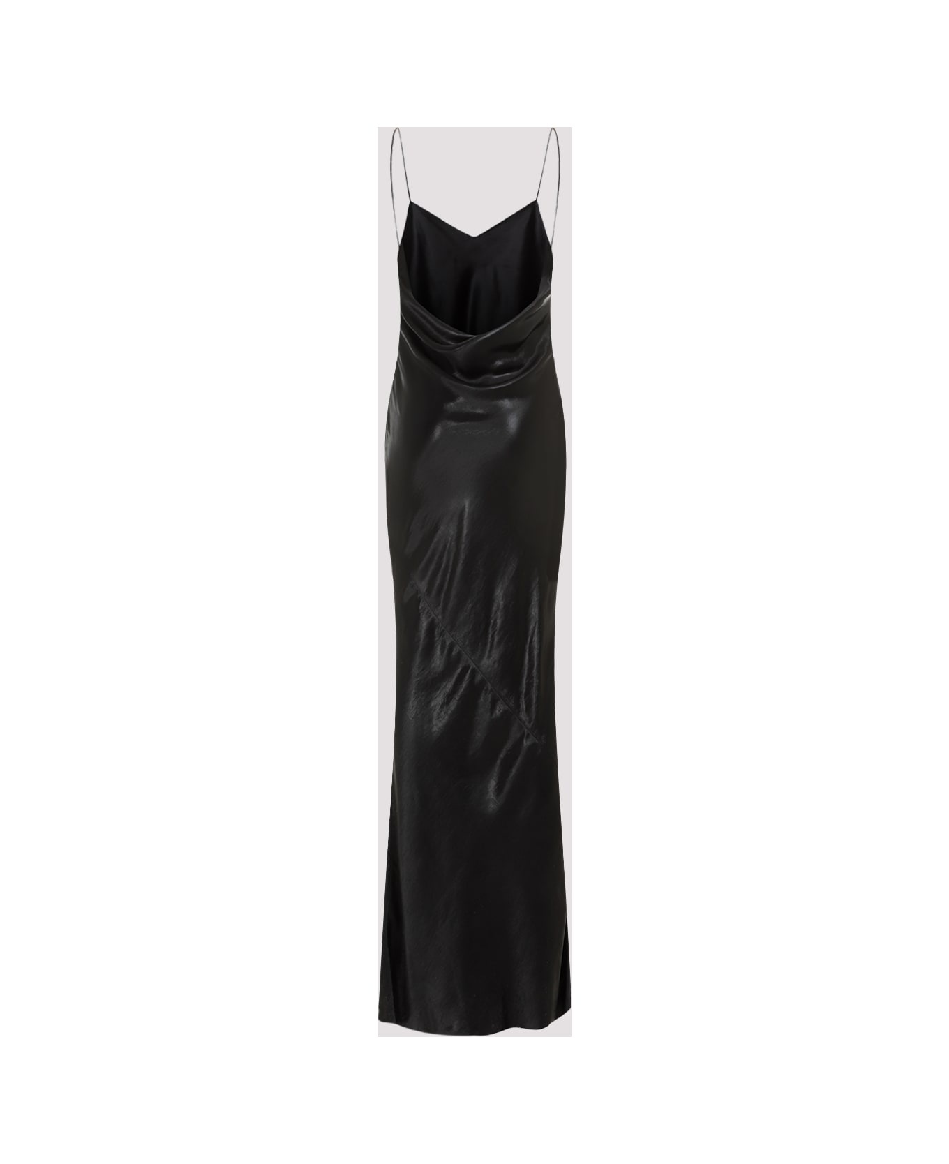 Satin Long Dress - 4