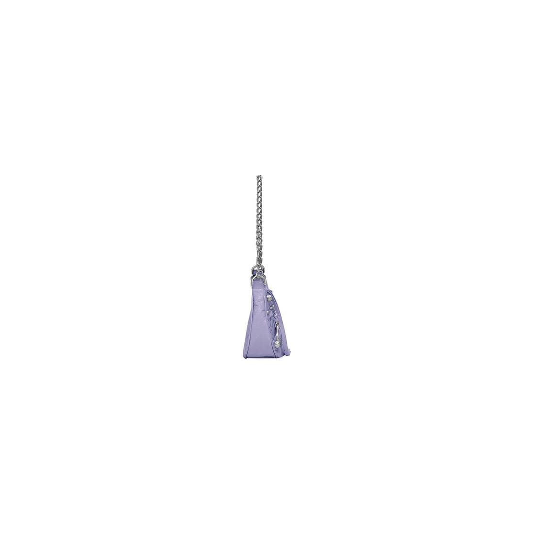 Women's Le Cagole Mini Purse With Chain in Lilac - 3