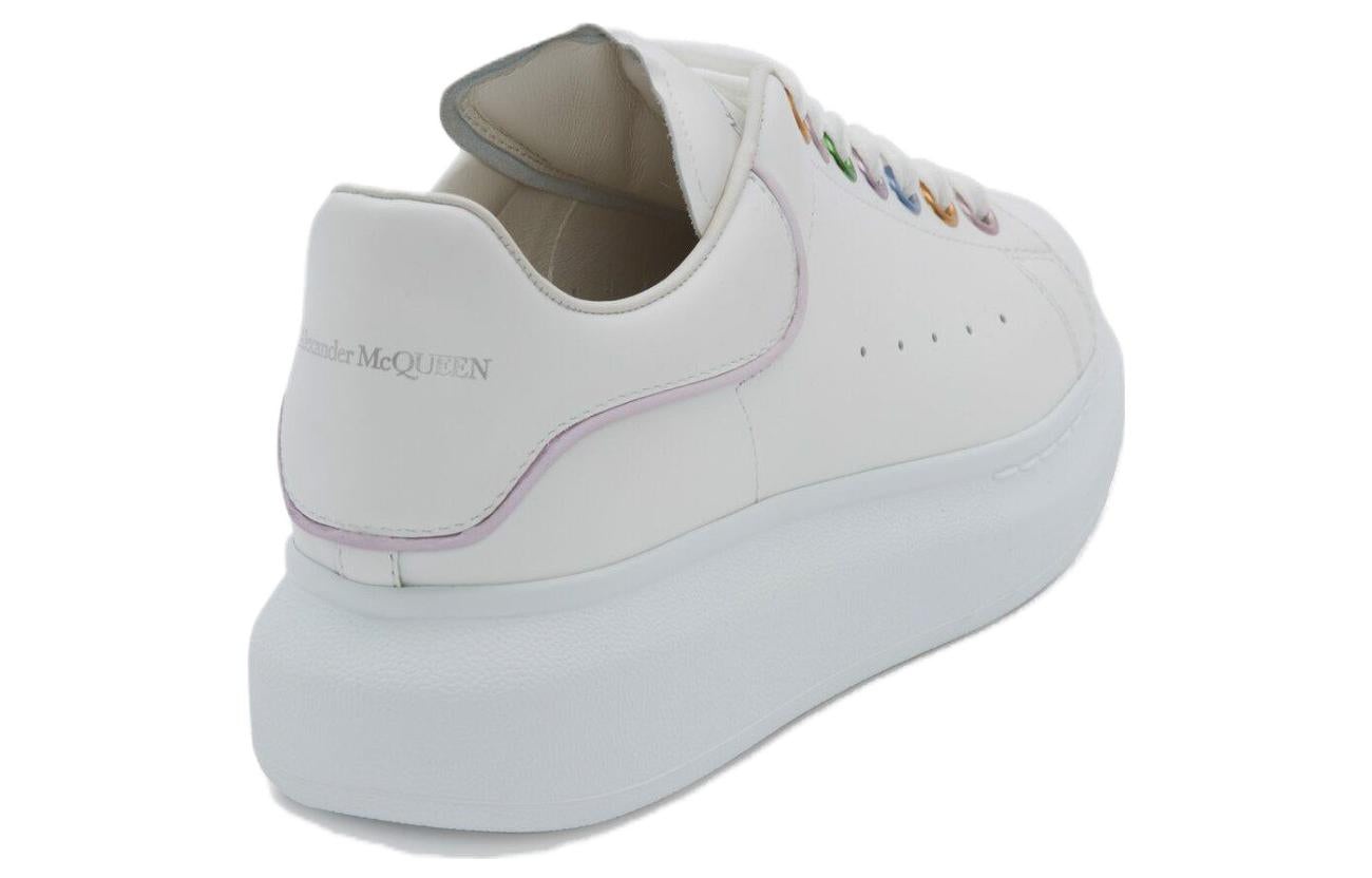 (WMNS) Alexander McQueen Oversized Sneakers 'White Metalic Eyelets' 685671WIB9W9035 - 4