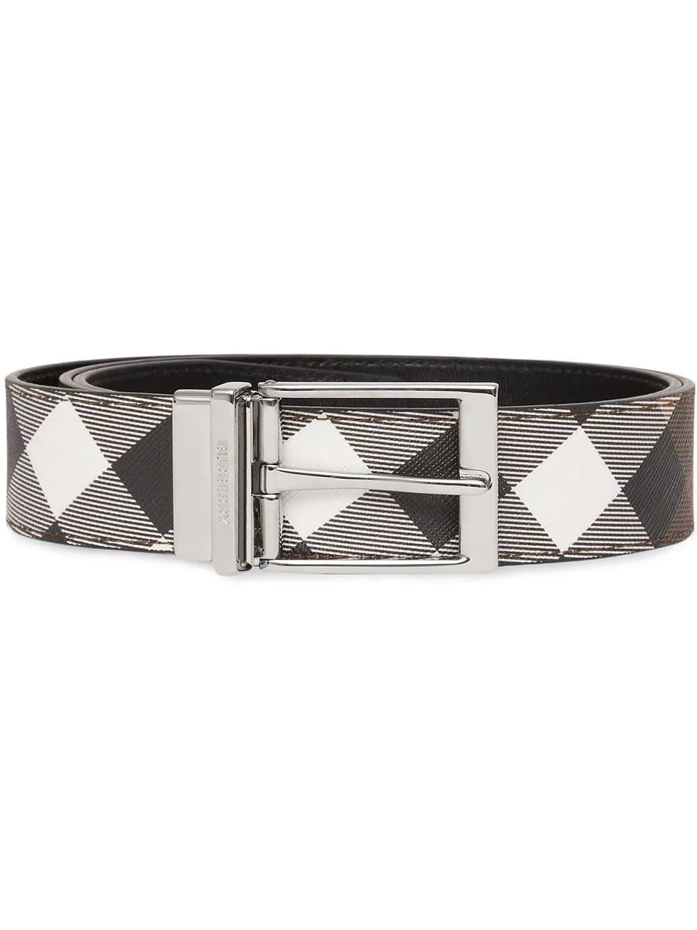 reversible check-print belt - 1