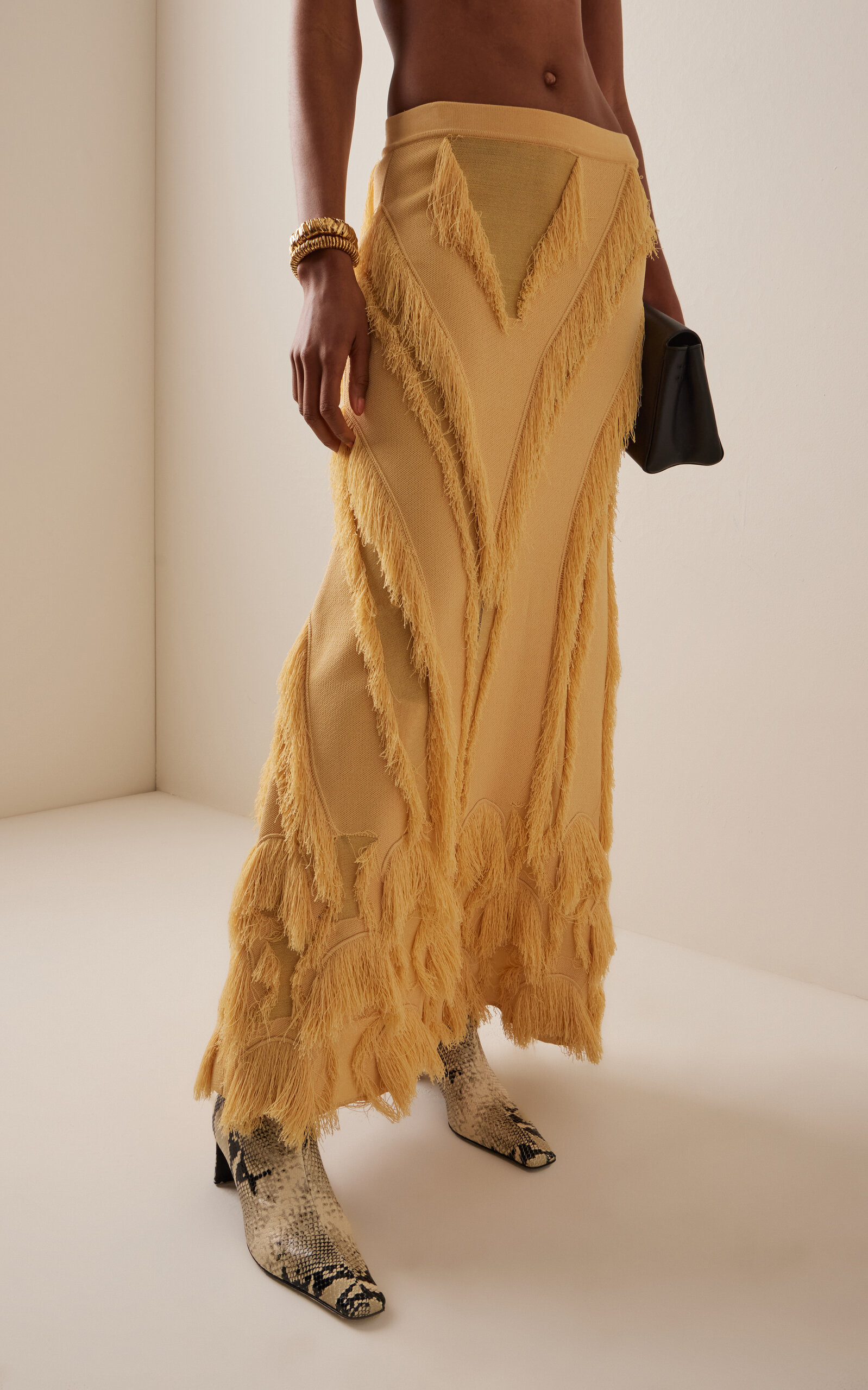 Astrid Knit Maxi Skirt yellow - 3