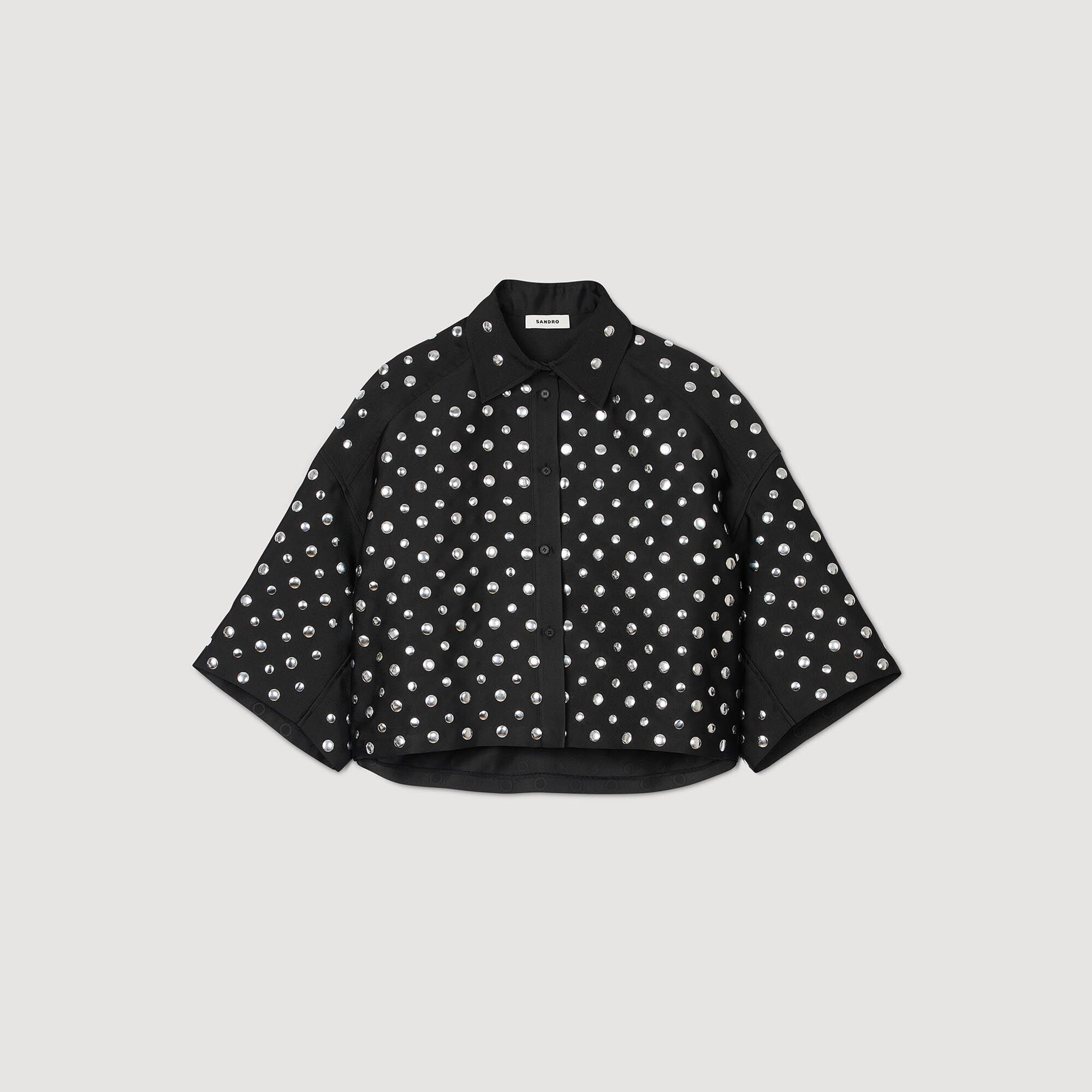 STUD-EMBELLISHED SHIRT - 1