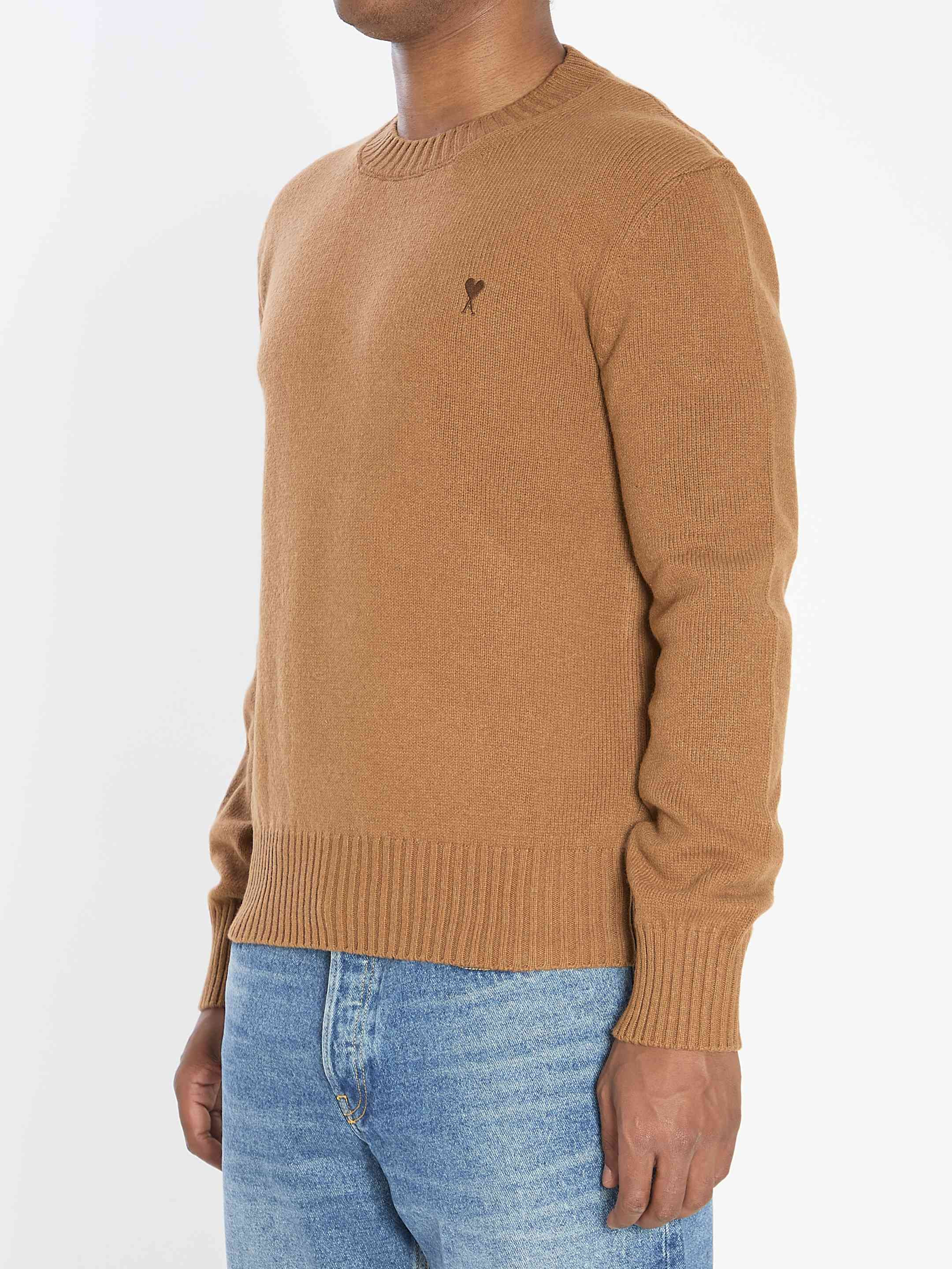 Ami Paris Men Ami De Coeur Crew Neck Sweater - 2