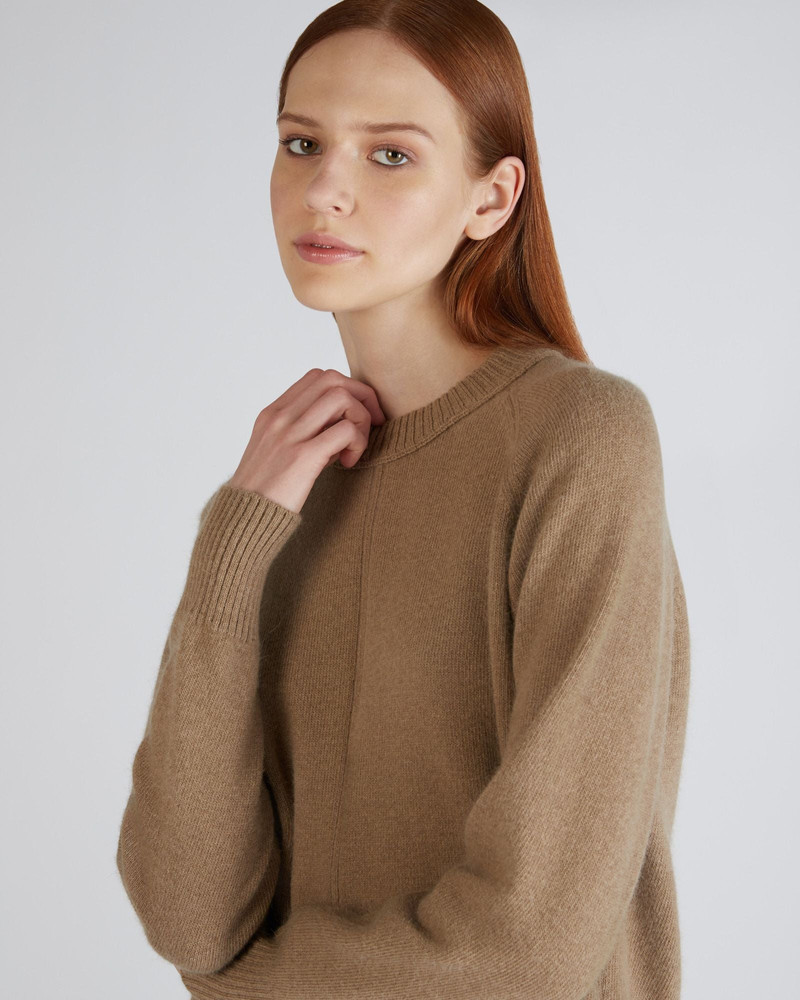 Regular fit crewneck sweater in wool and Angora 4