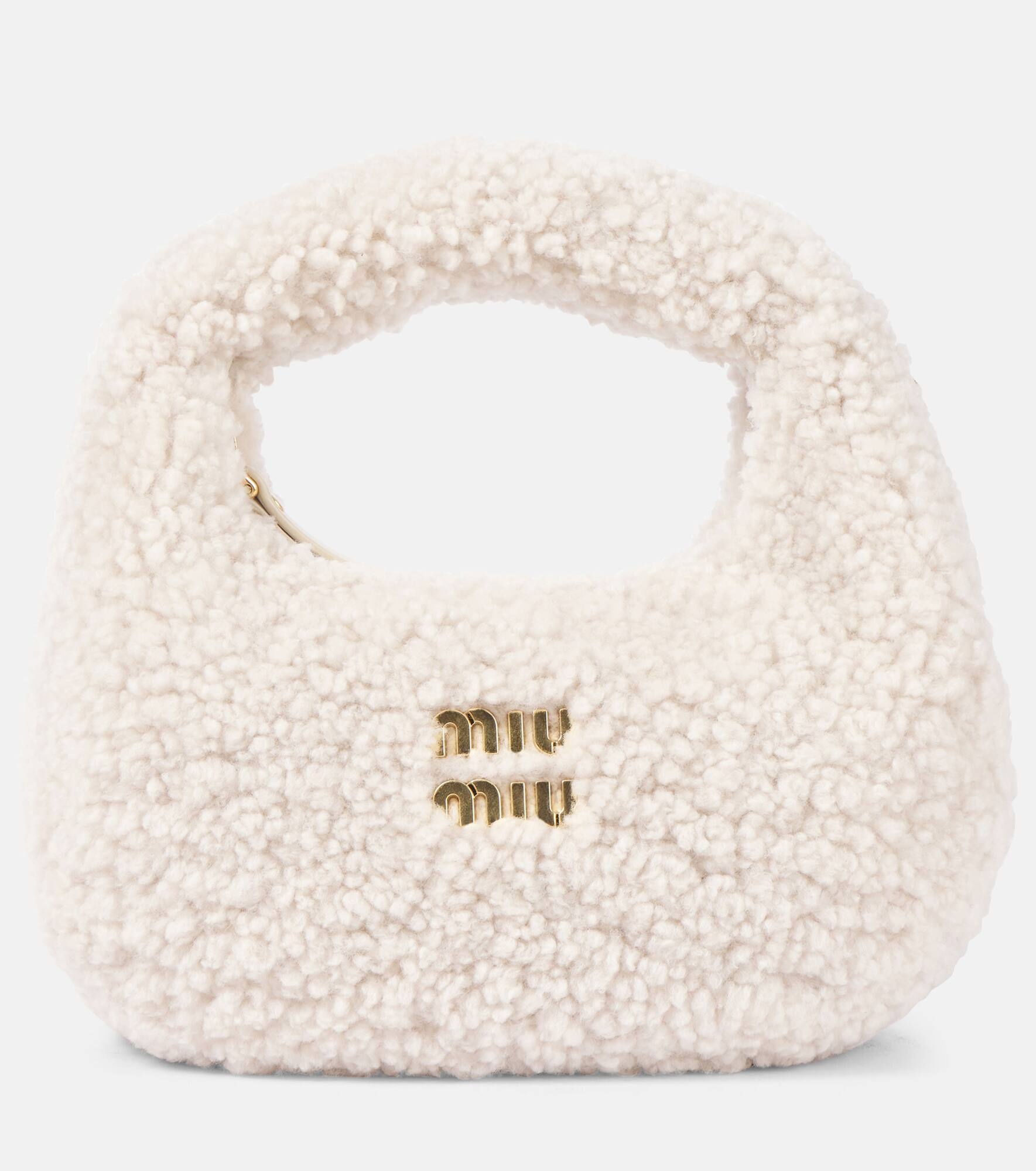 Wander Mini shearling shoulder bag - 1