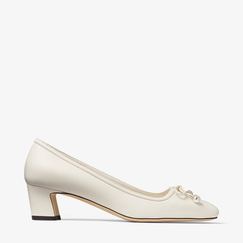 Elme 45 Latte Nappa Leather Pumps 1