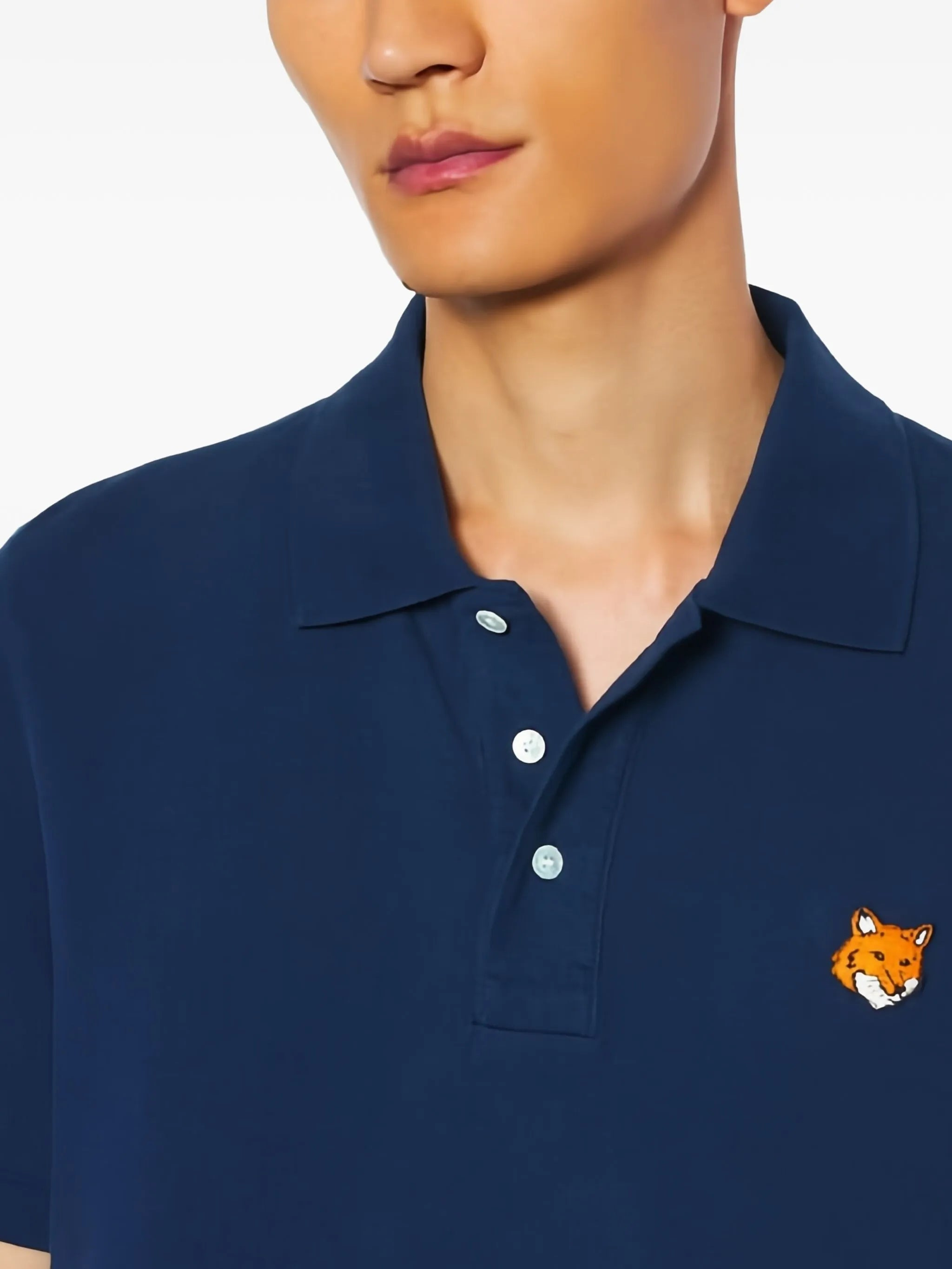 Maison Kitsuné Logo-embroidered Polo Shirt - 2