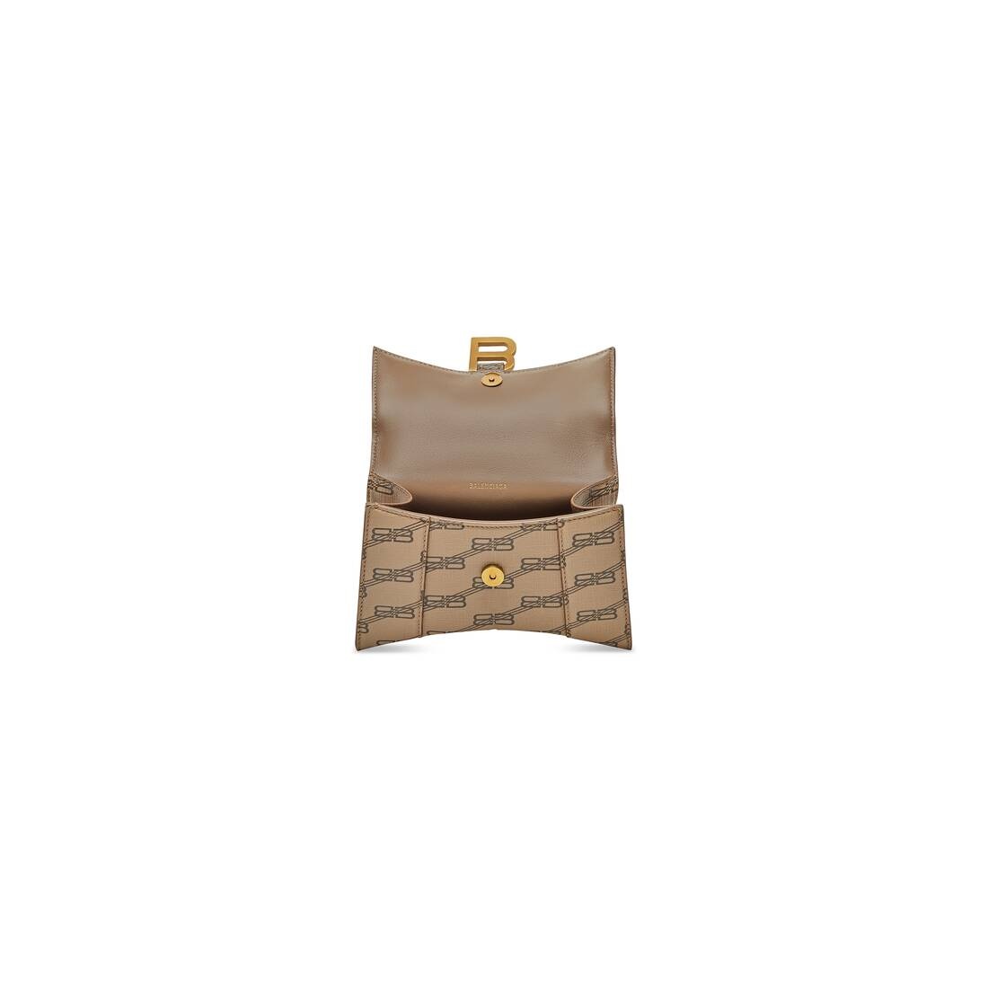 hourglass xs handbag bb monogram coated canvas - 5