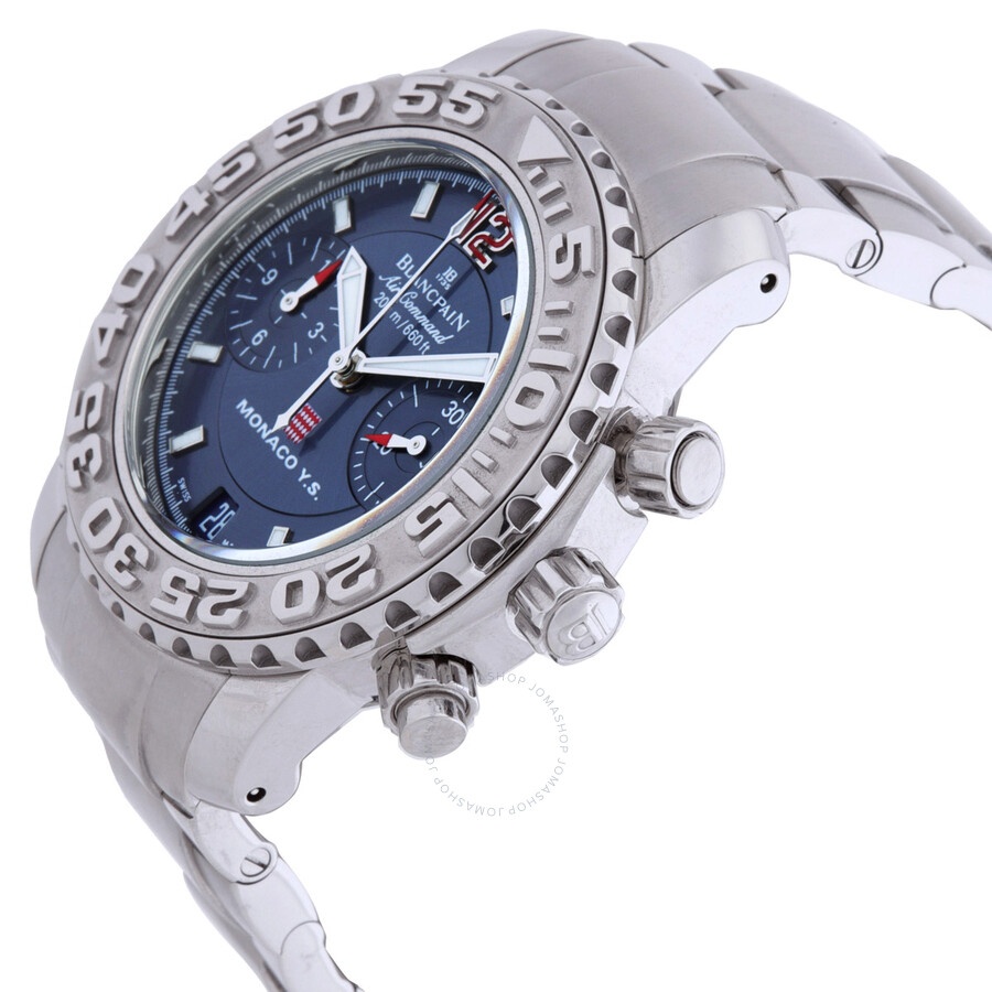 Blancpain Air Command Chronograph Automatic Blue Dial Ladies Watch 2485F-1140-M71 - 2