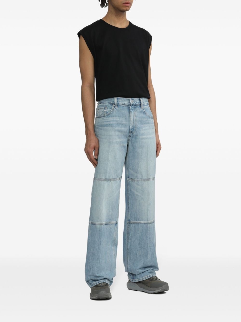 mid-rise wide-leg jeans - 2