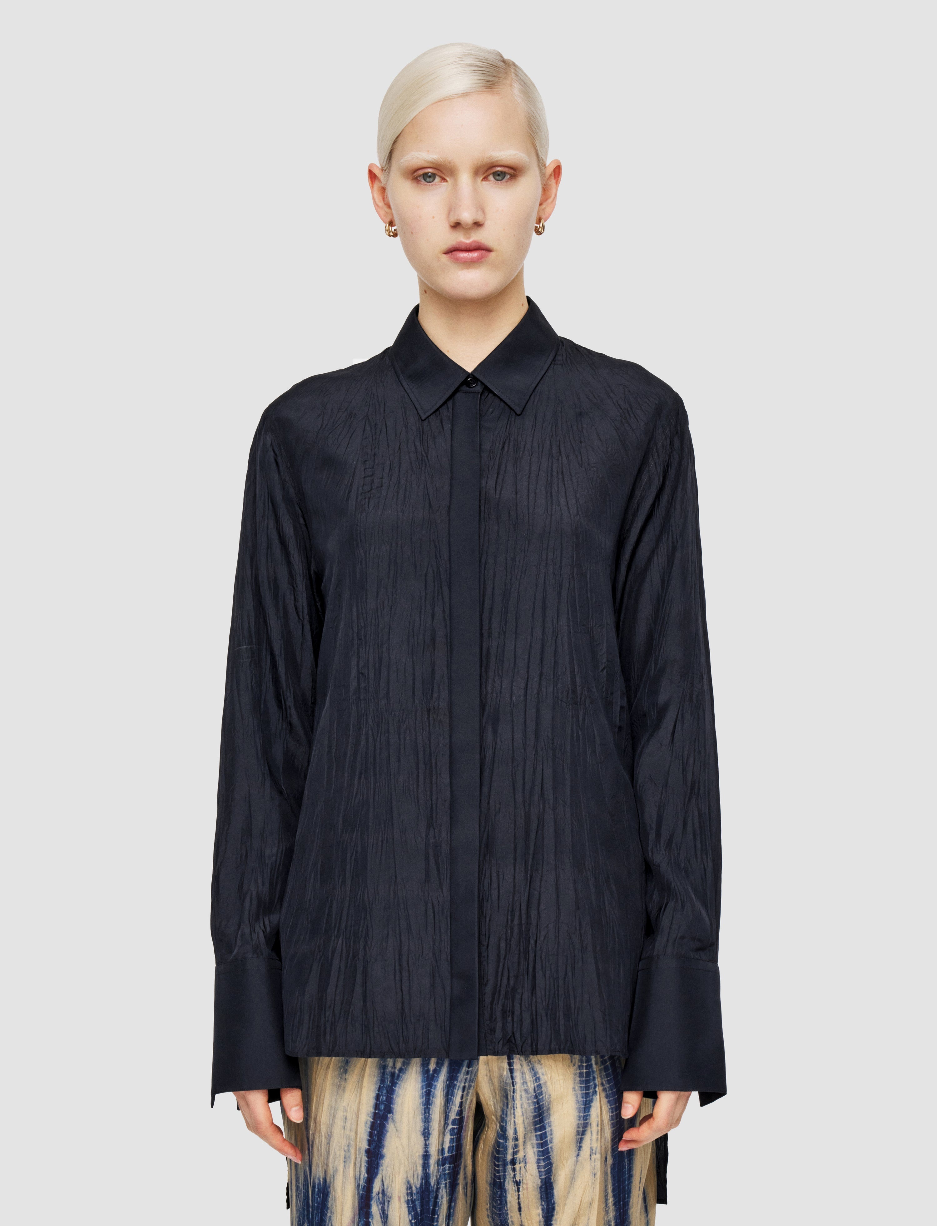 Bold Habotai Silk Blouse - 3