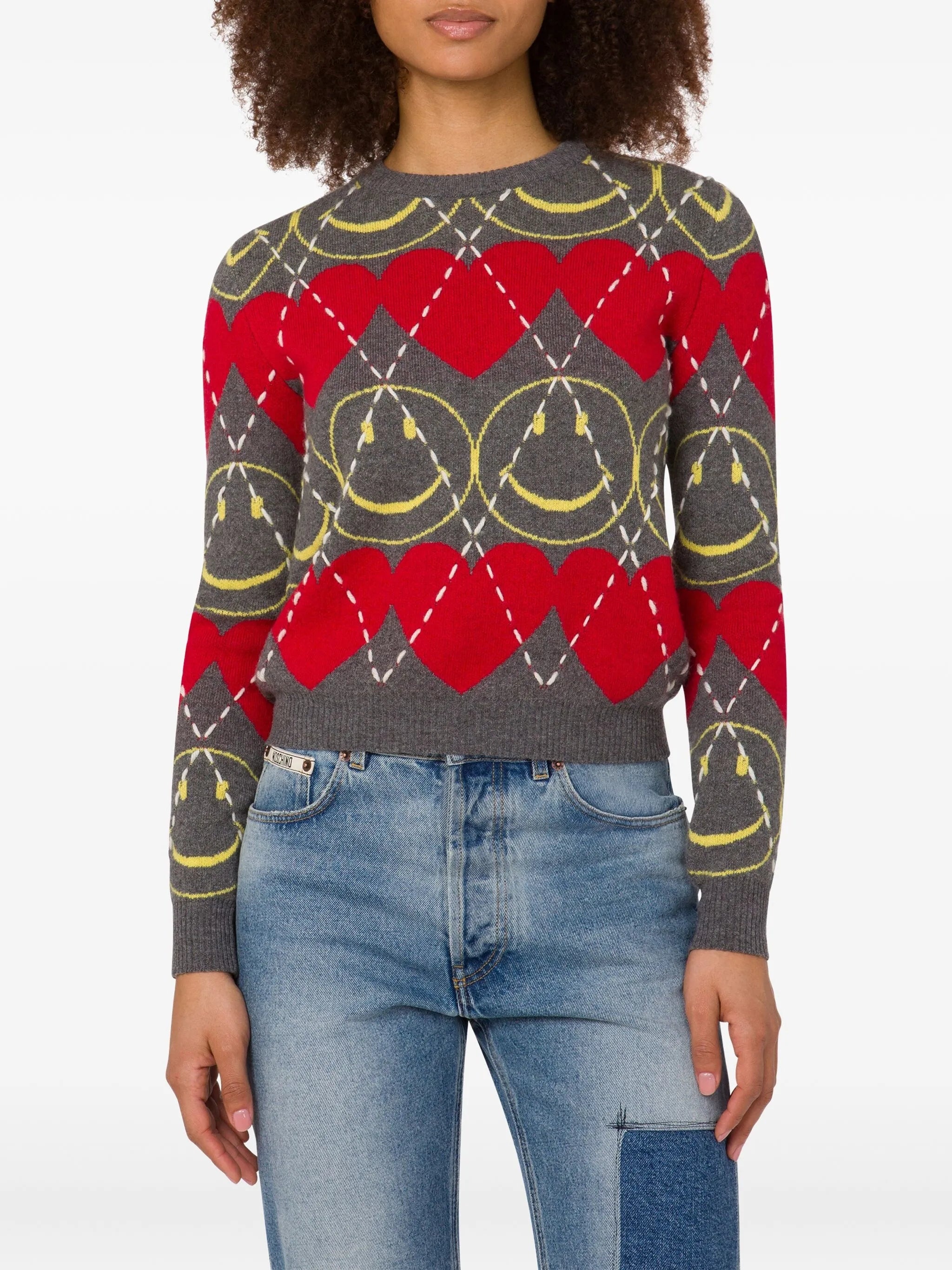 Moschino Smiley Face-patterned Sweater - 3