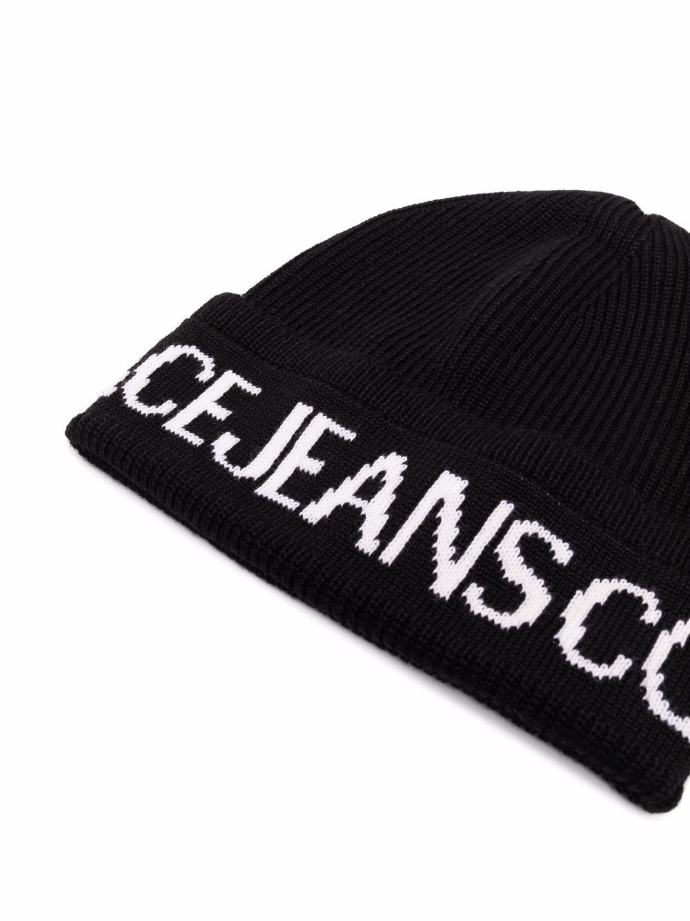 logo-print ribbed-knit beanie - 2