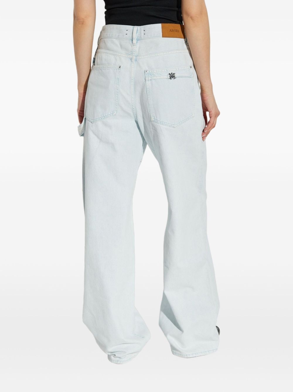 logo-charm carpenter jeans - 4