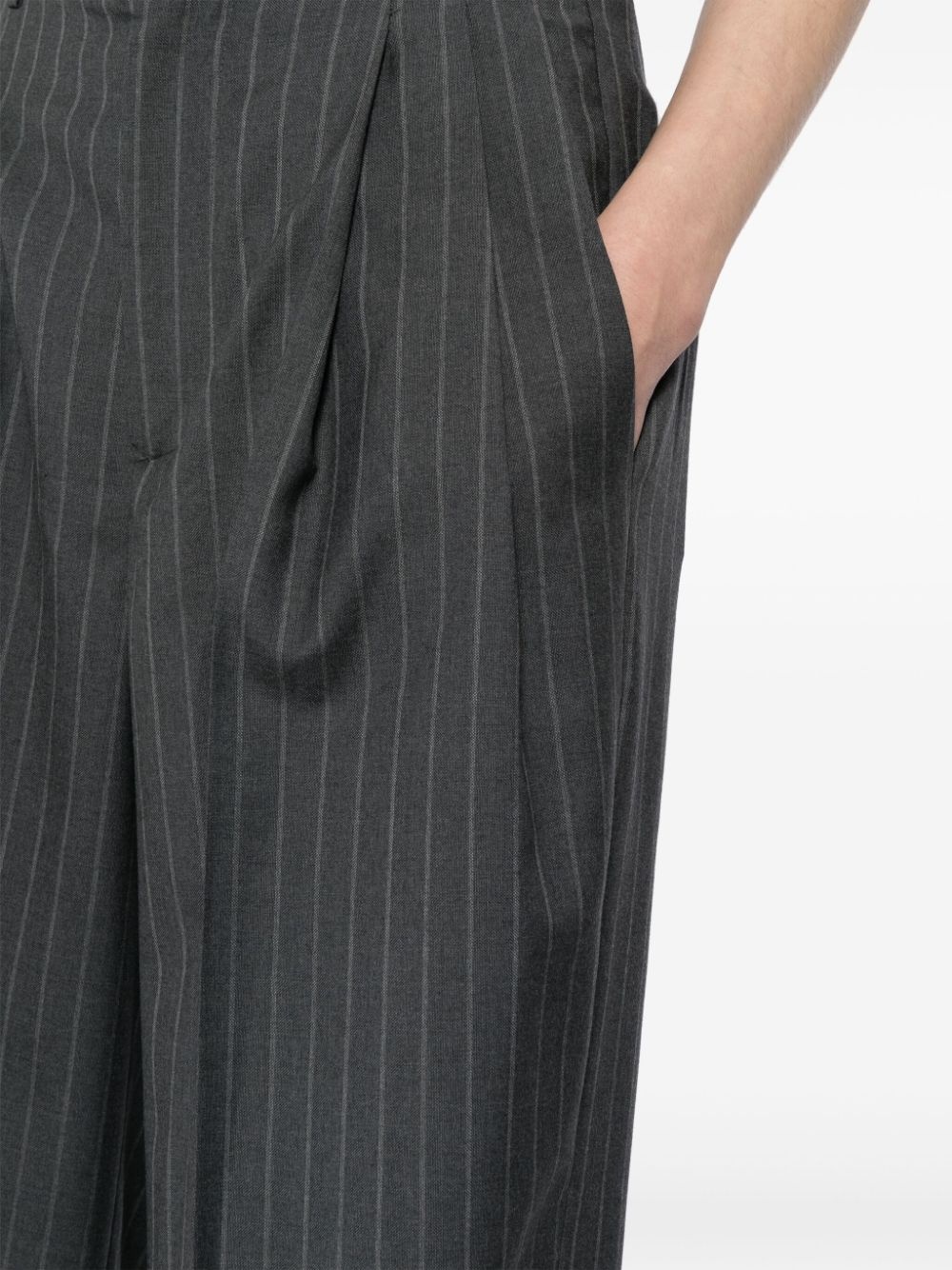 striped tailored trousers - 5