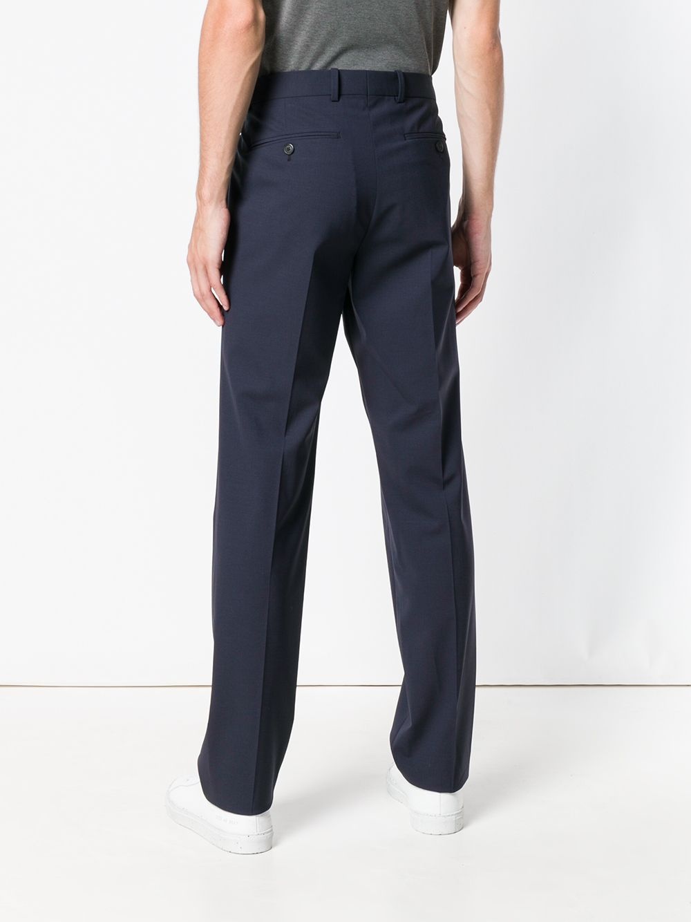 plain tailored trousers - 4