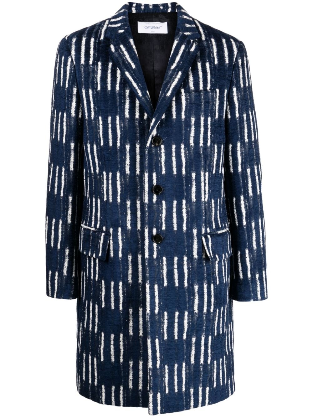 Shibori jacquard coat - 1