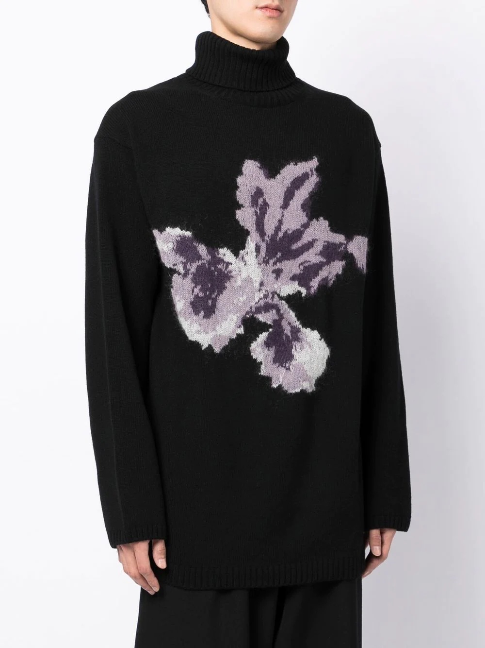 floral intarsia-knit wool jumper - 3