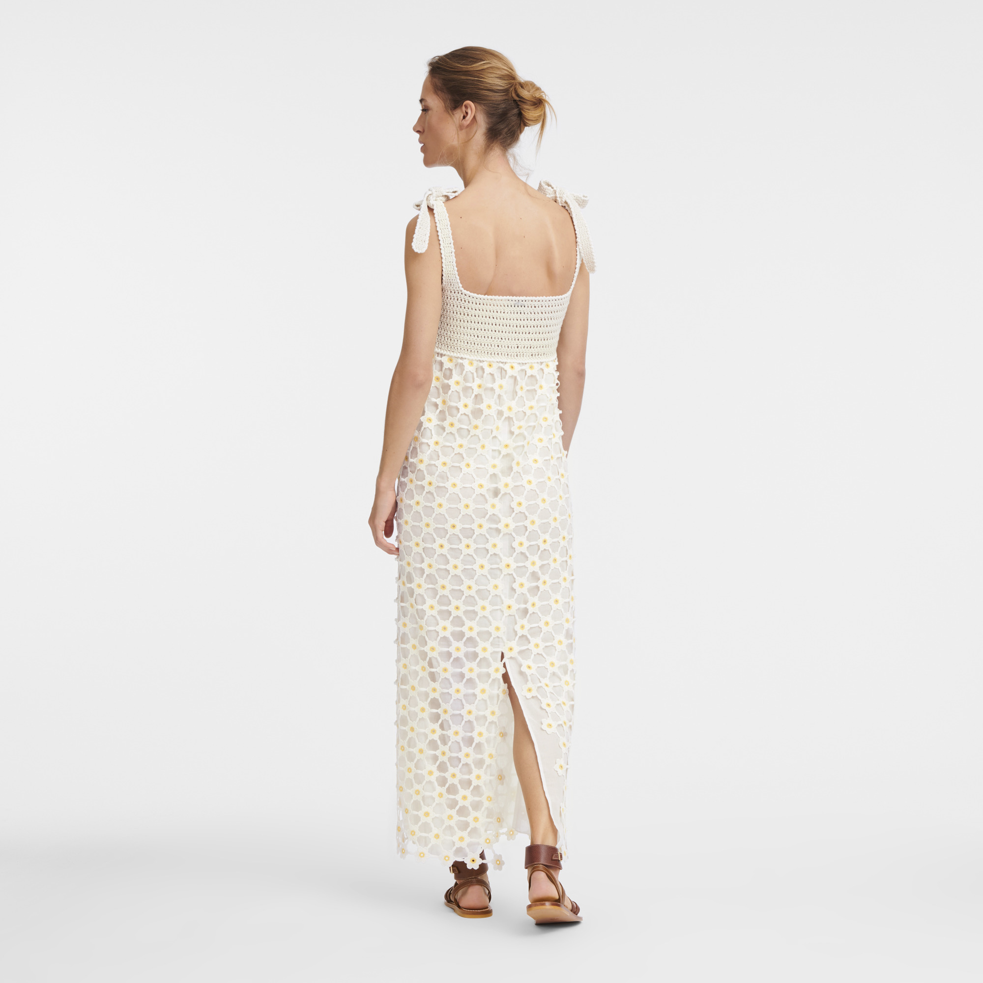 Dress Ecru - Macramé crochet - 4