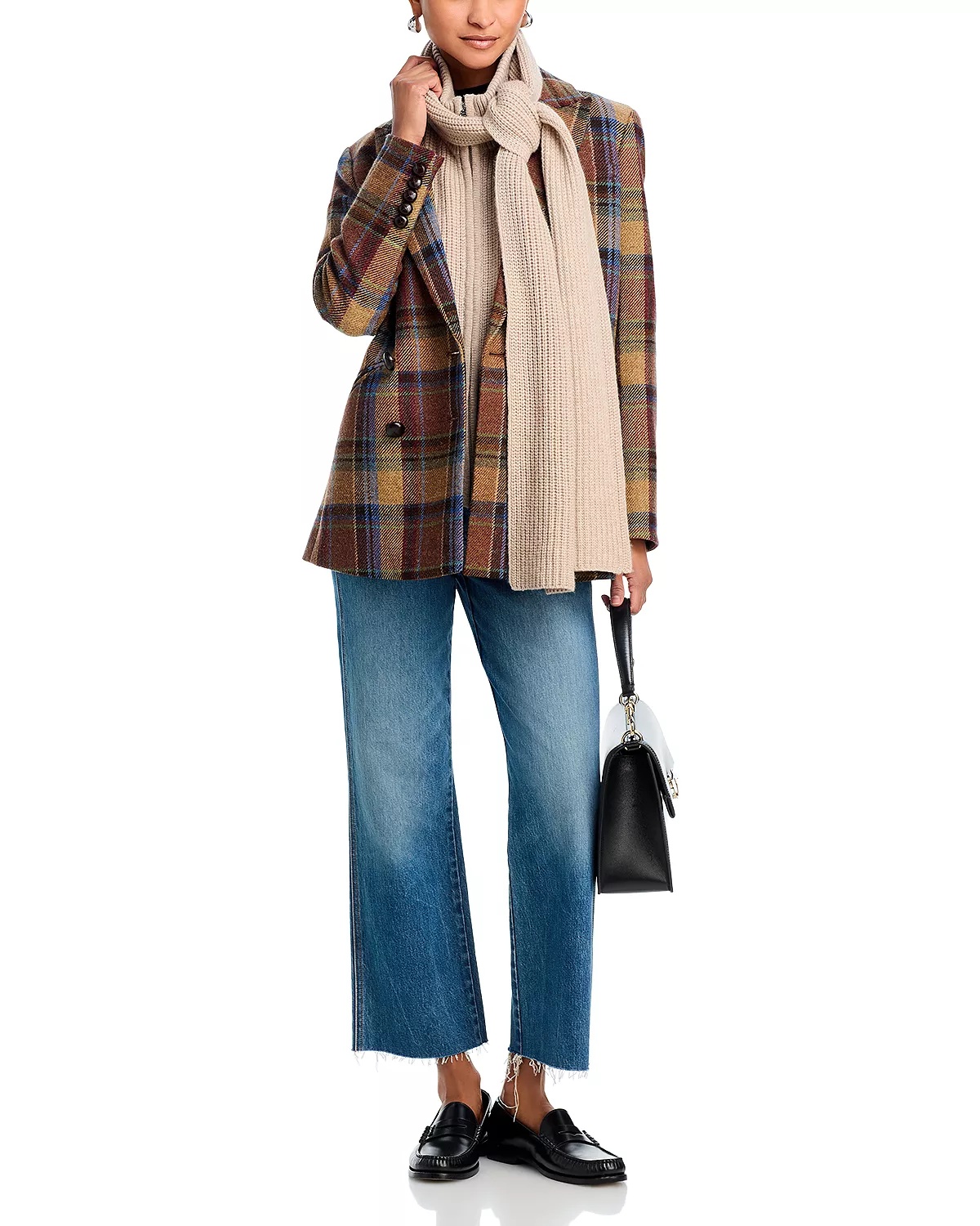 Oria Dickey Plaid Jacket - 2