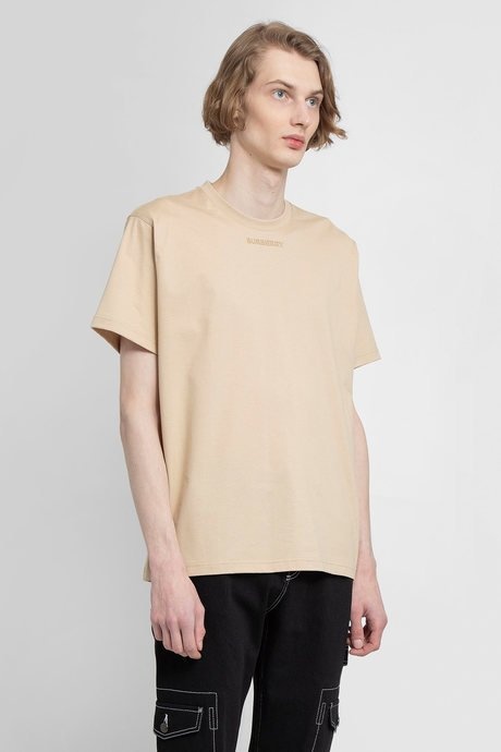 Burberry men's beige graphic logo t - 2