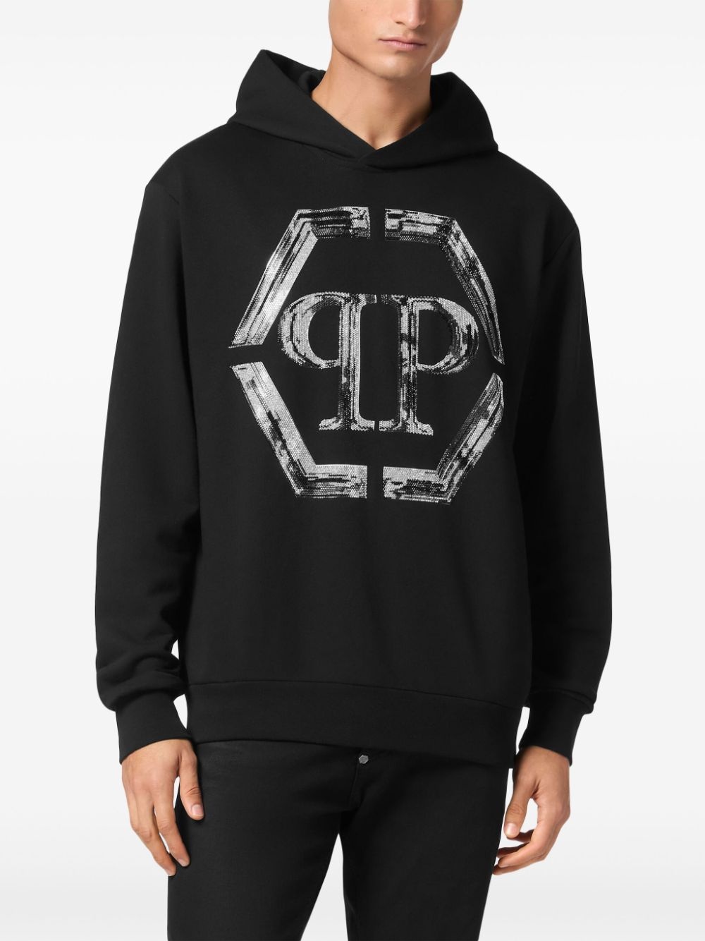 Strass Hexagon hoodie - 2