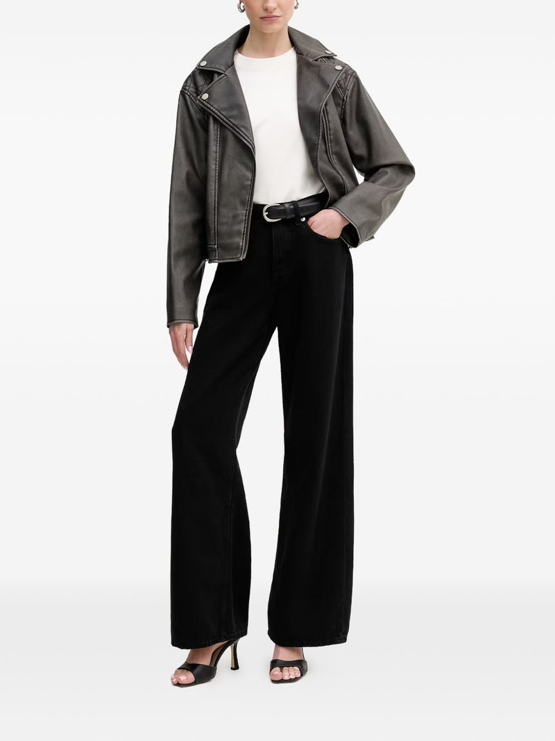 GUESS USA quilted-panel biker jacket outlook