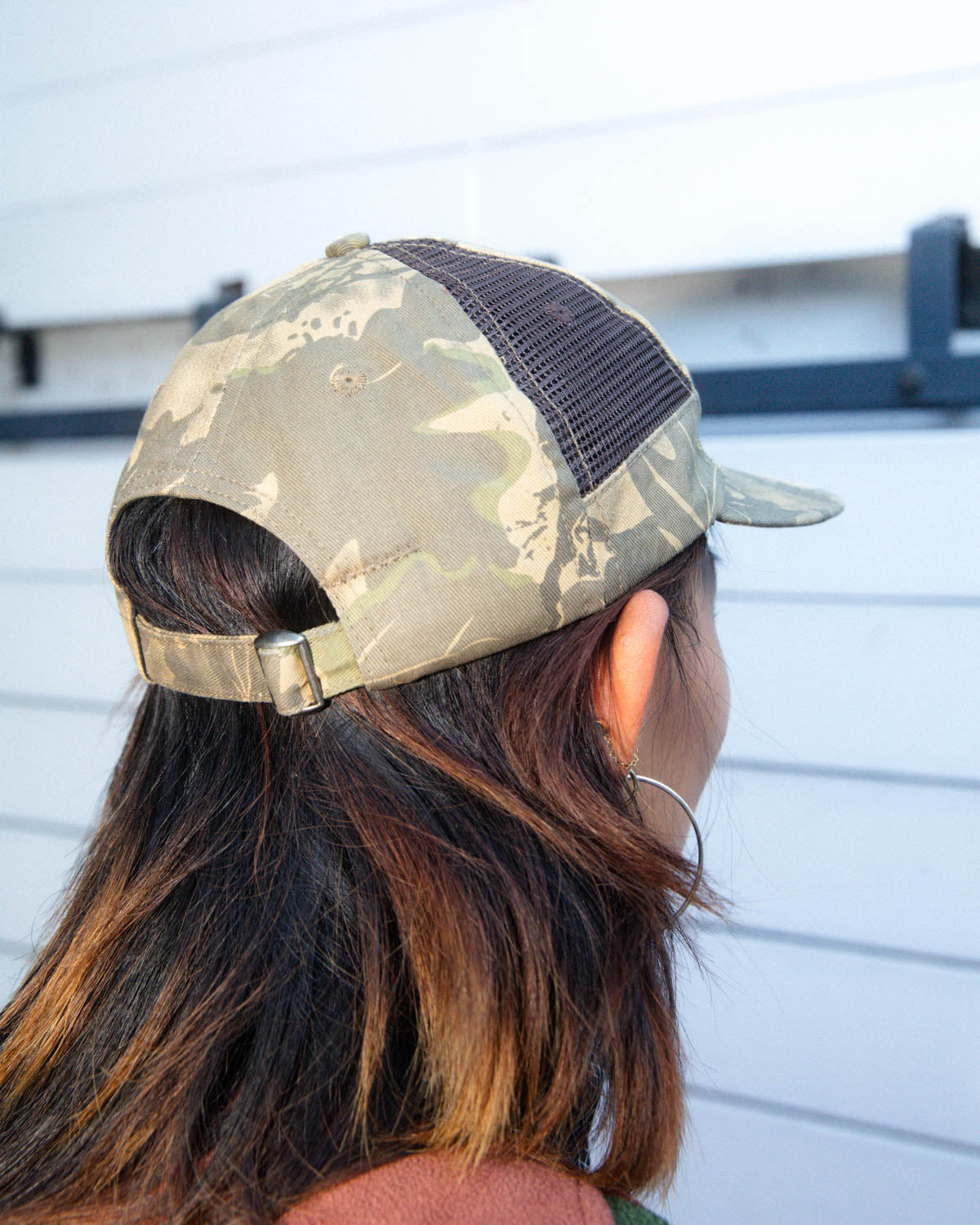 Mesh Panel Logohead Hat - Leaf Camo - 6