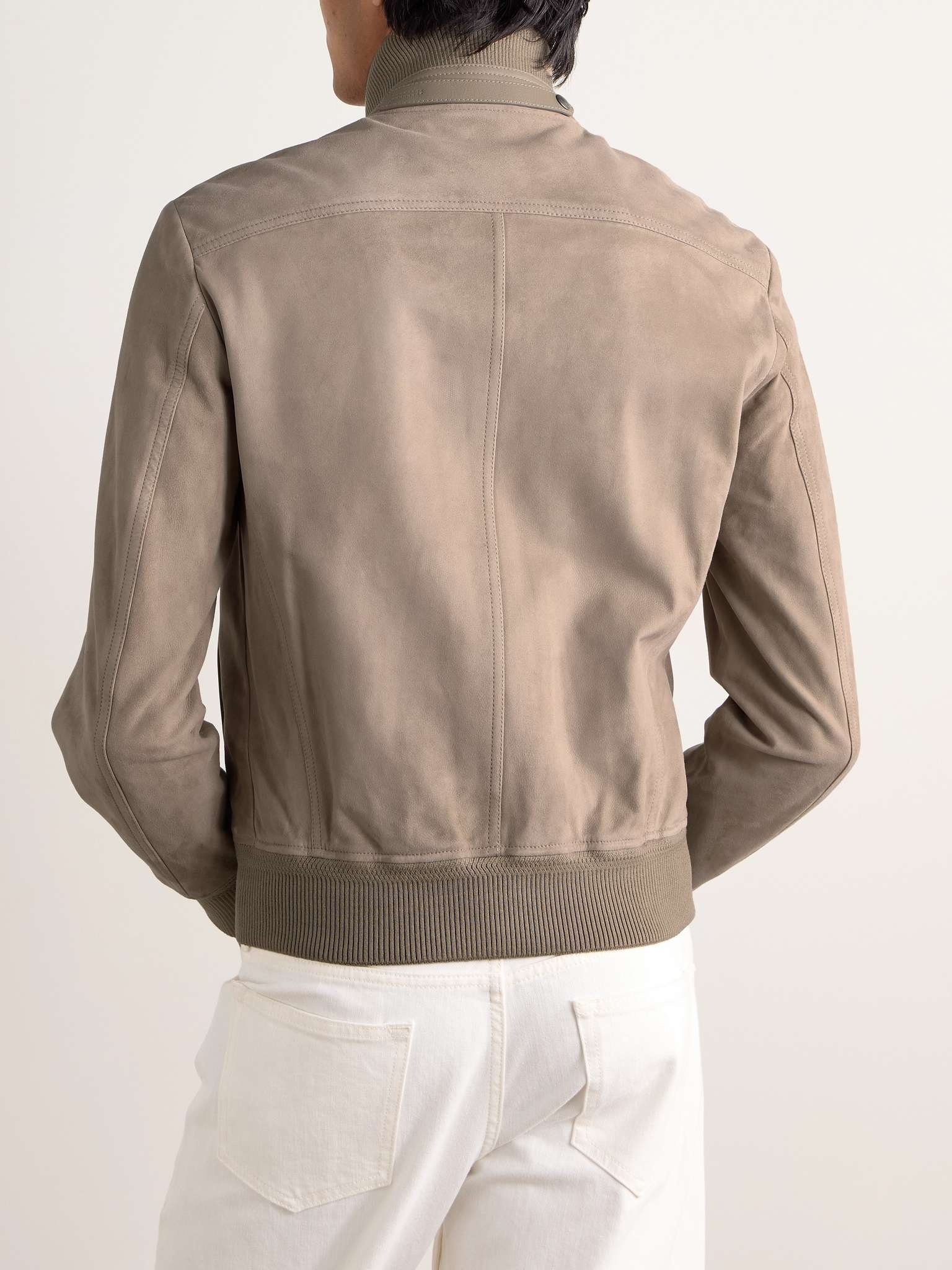 Suede Bomber Jacket - 3