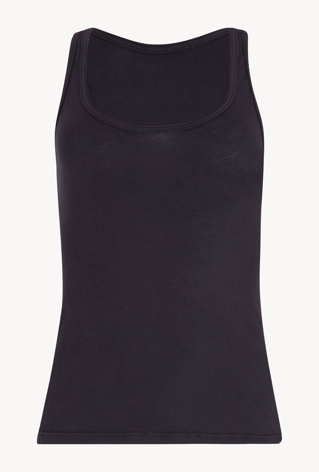 FADED BLACK COTTON TANK - 1