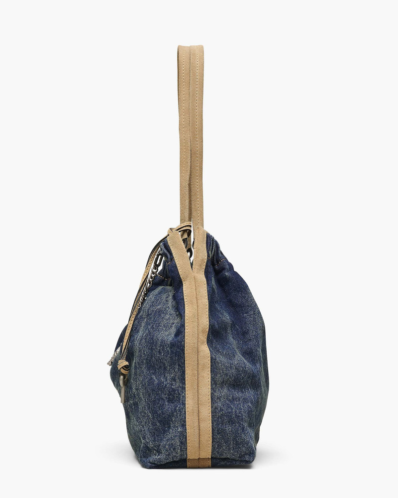 THE DENIM SUEDE CRISTINA TOTE 5