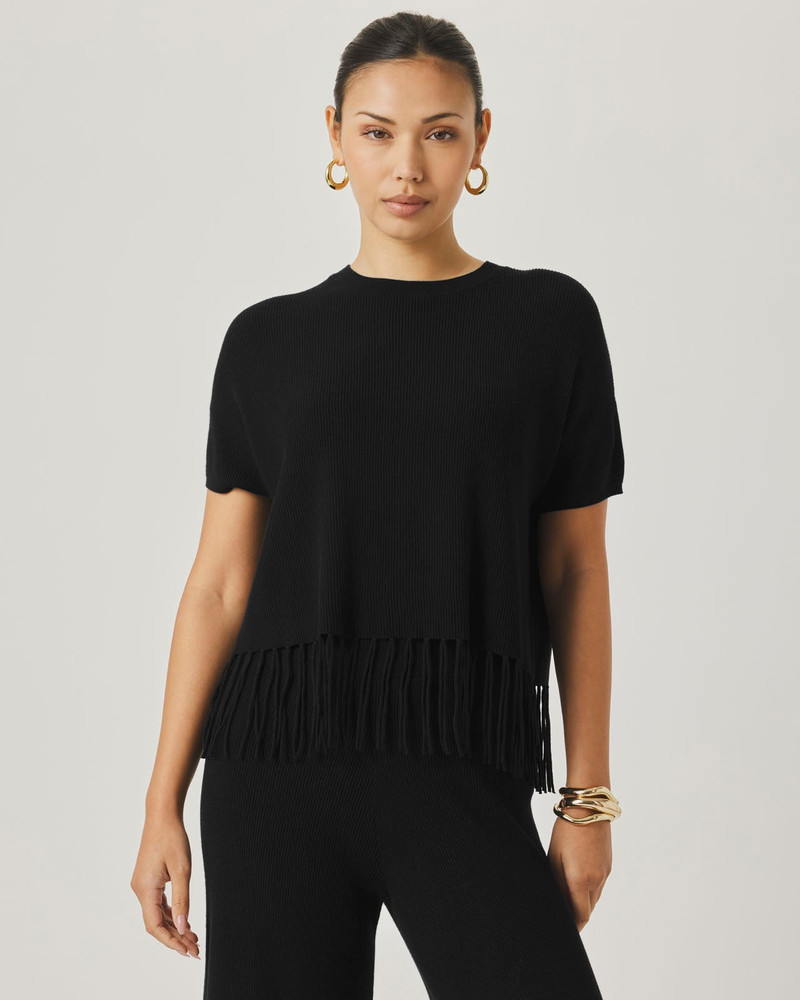 Splendid Splendid x @Cellajaneblog Fringe Sweater outlook