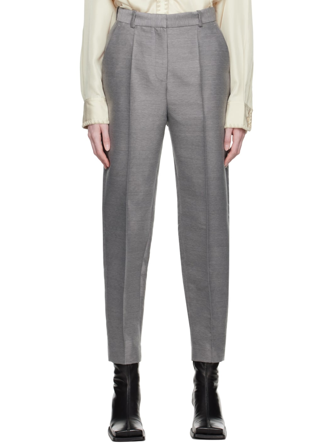 Gray Evening Trousers - 1