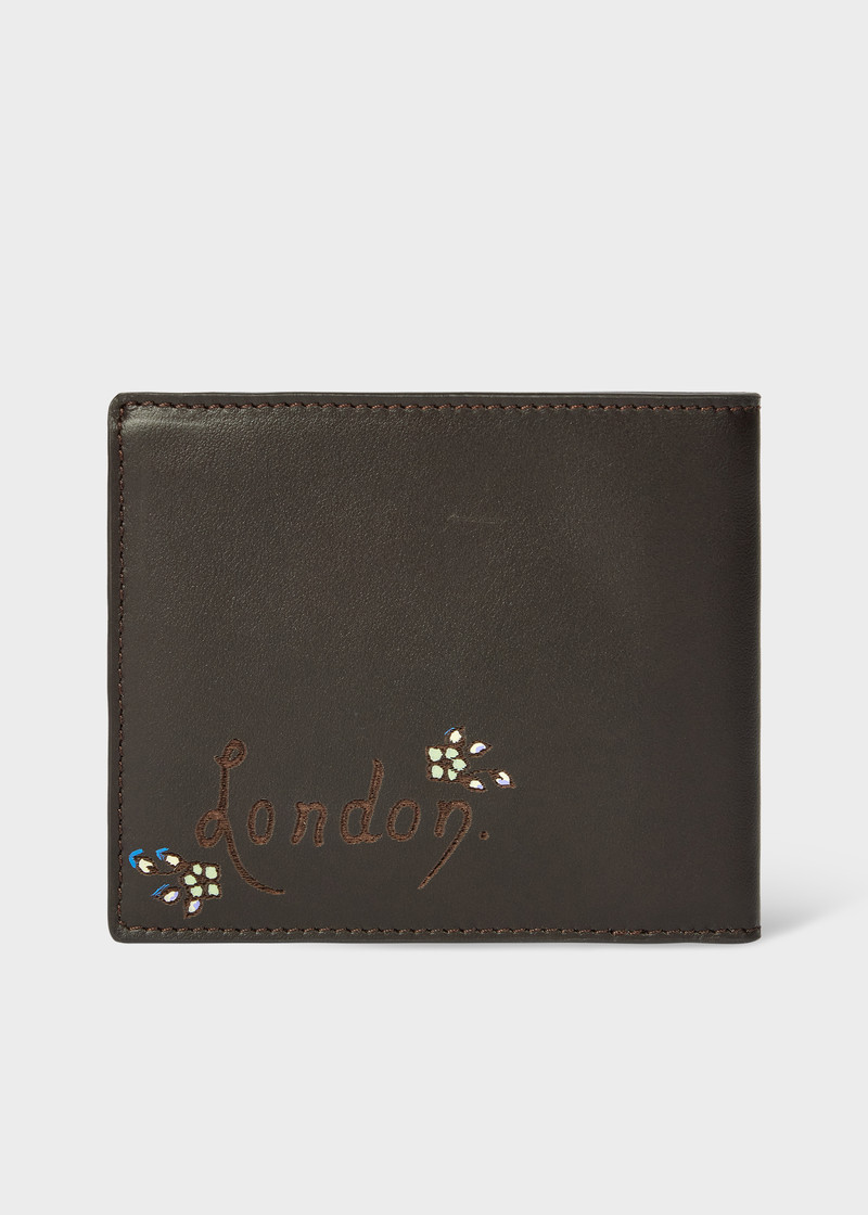 Paul Smith Brown Leather 'Buckingham Palace' Billfold Wallet outlook