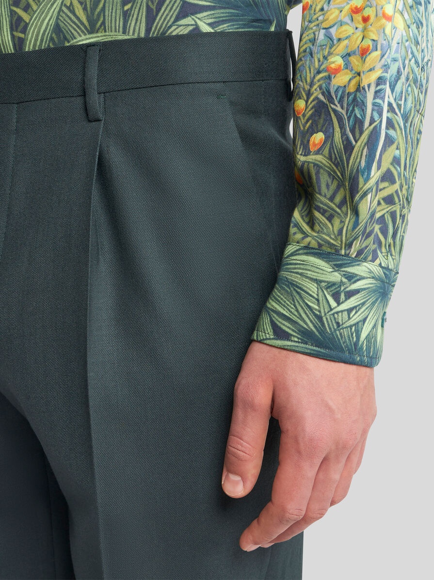 WOOL TROUSERS WITH PLEATS - 3