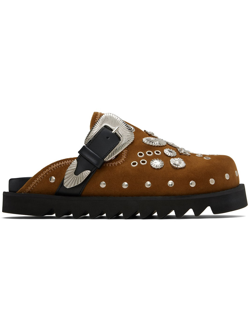 스터드 - embellished 버클 clogs 1
