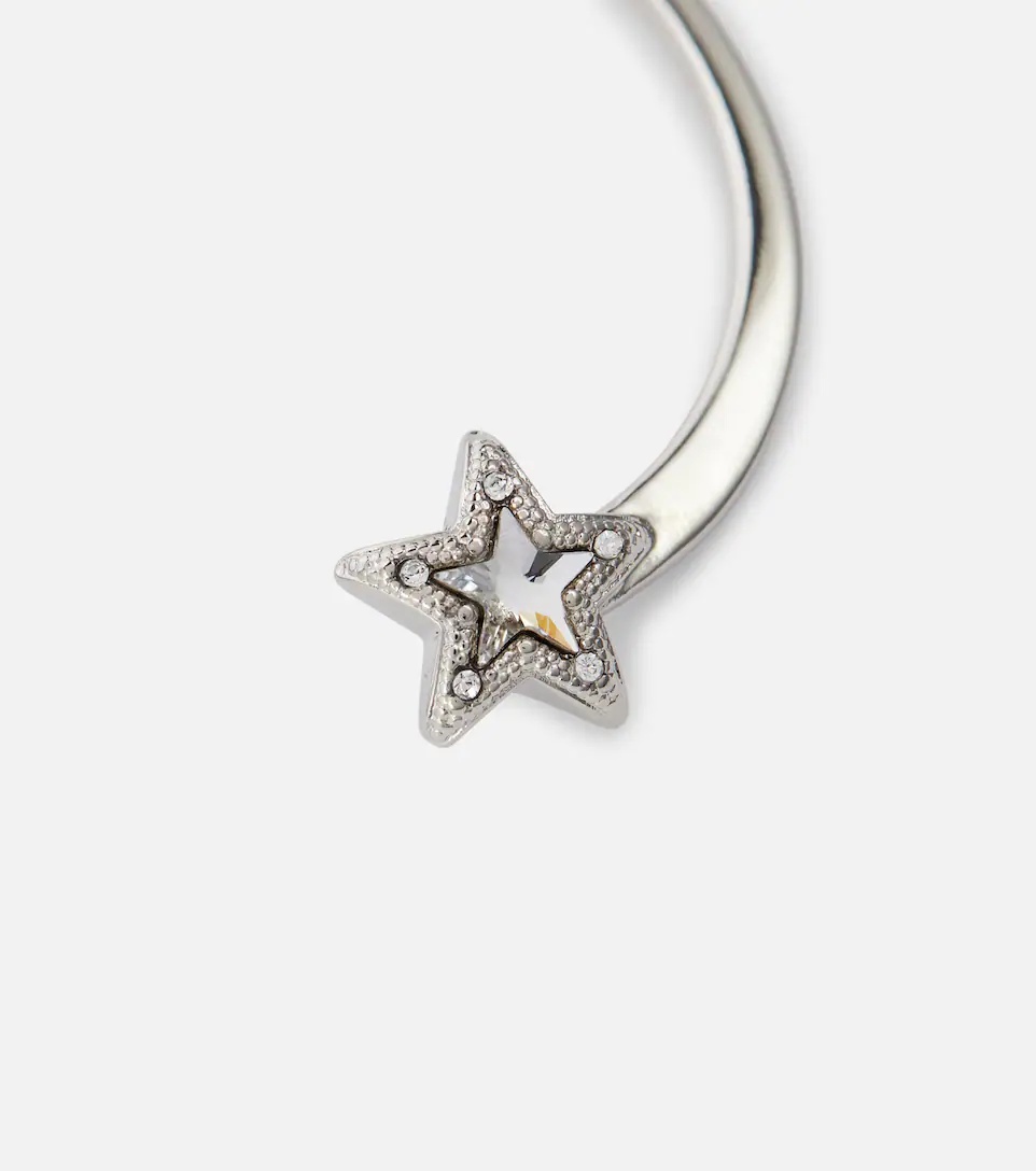 Crystal-embellished single ear cuff - 3