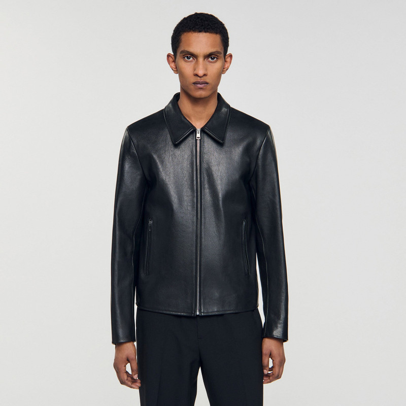 ZIP-UP LEATHER JACKET 5