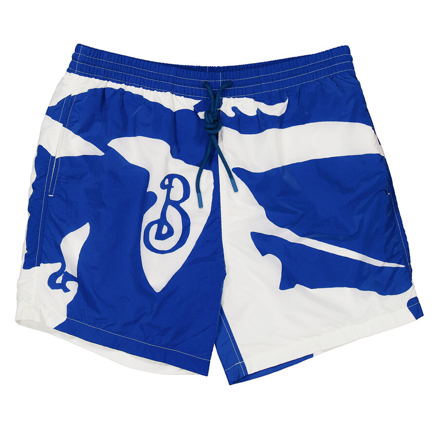 Burberry Men's Abstract Print Swim Shorts - 5