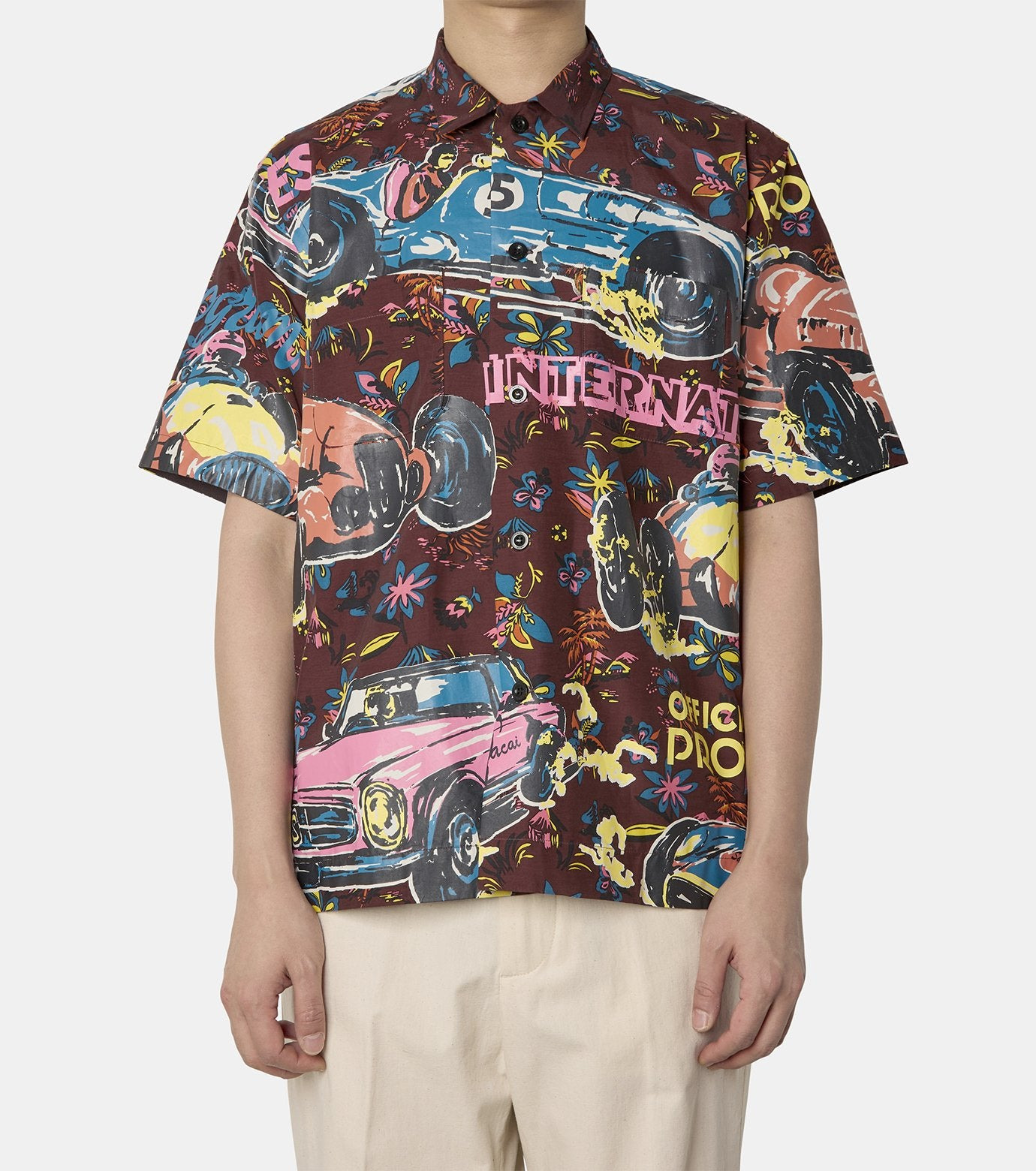 Car Race / Tropical Print Shirt - 2