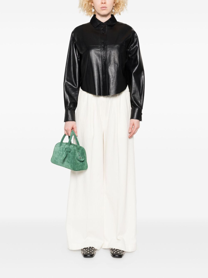 forte_forte nappa leather pocket shirt outlook