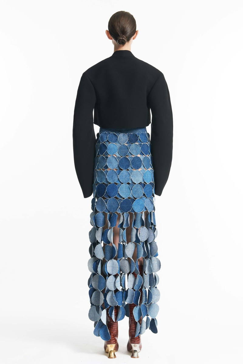 ROUNDED SLEEVE CROPPED JACKET BLACK 5