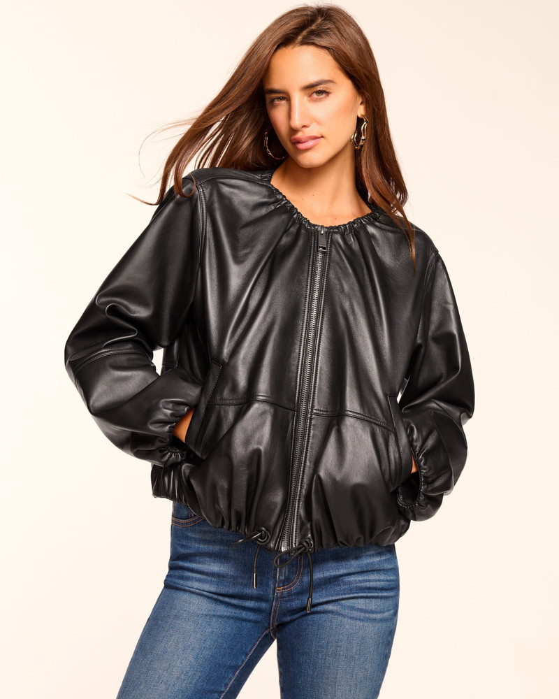 Priscilla Leather Bomber Jacket 1