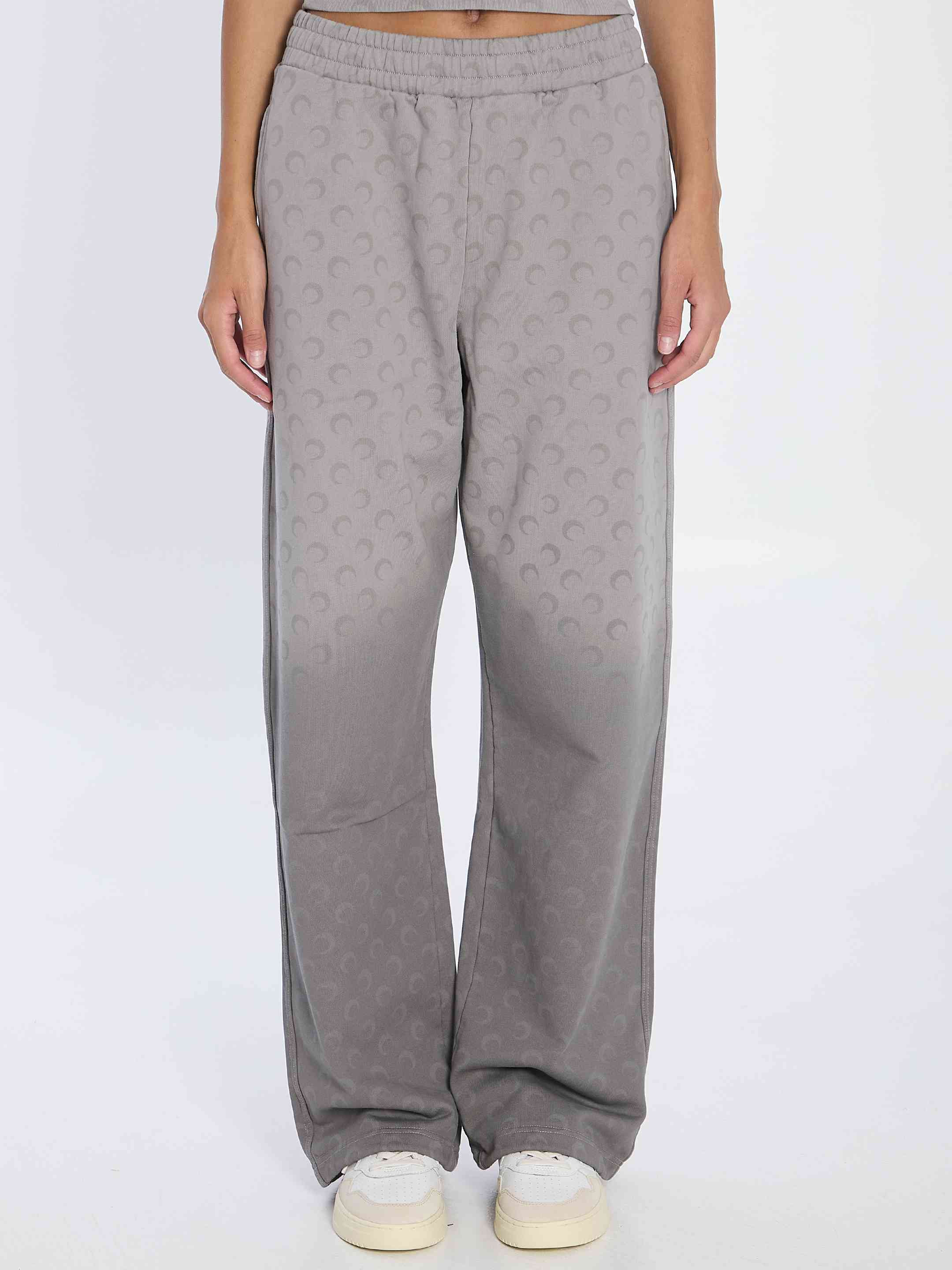 Marine Serre Women Faded Moon Fleece Sweatpants - 1