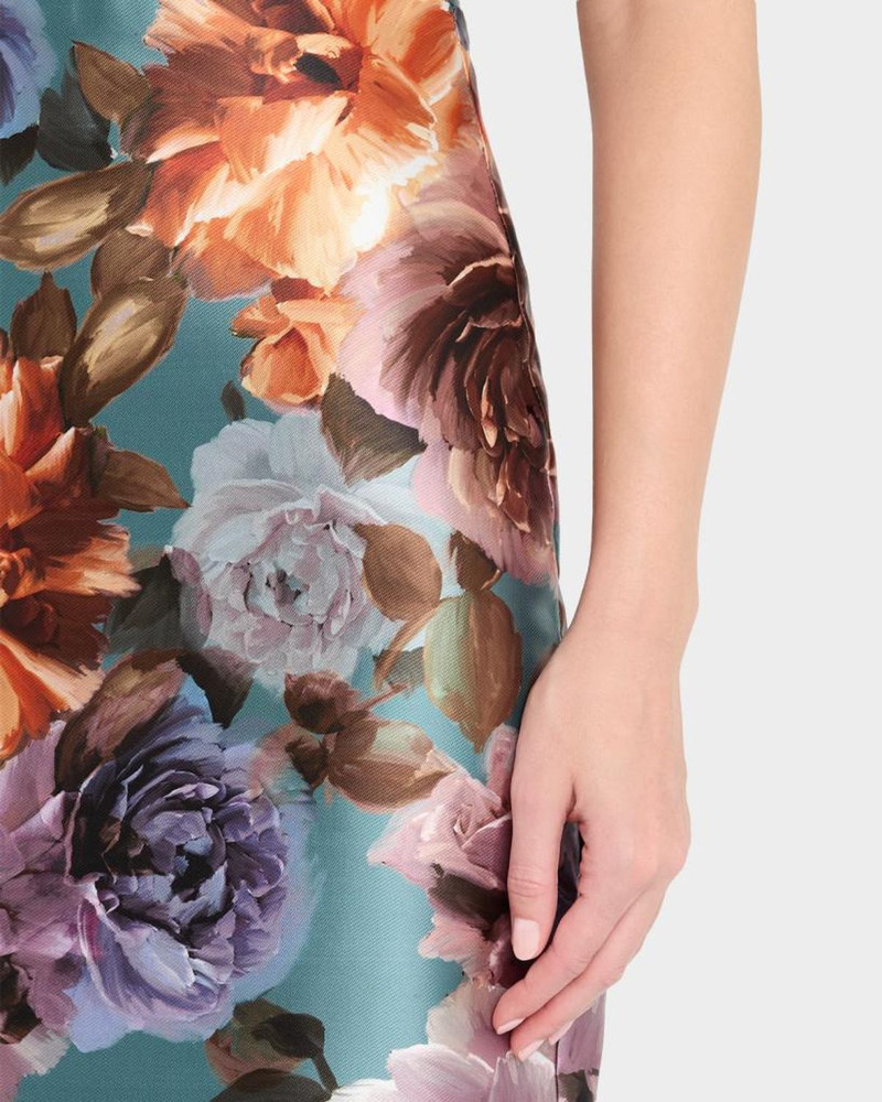 Cleo Strapless Floral-Print Column Gown 5