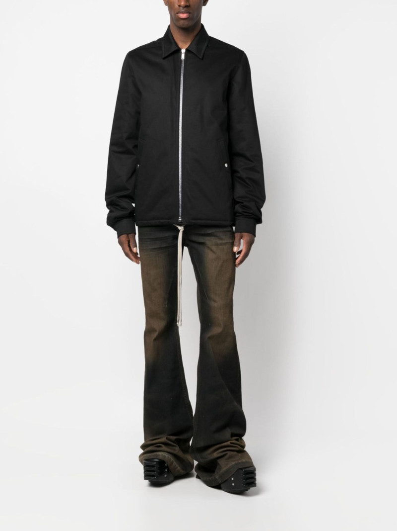 Rick Owens DRKSHDW pointed-collar zip-up windbreaker outlook